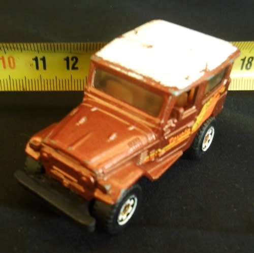 collectable Matchbox Toyota Land Cruiser 1968 Brown Body Toy Model Car
