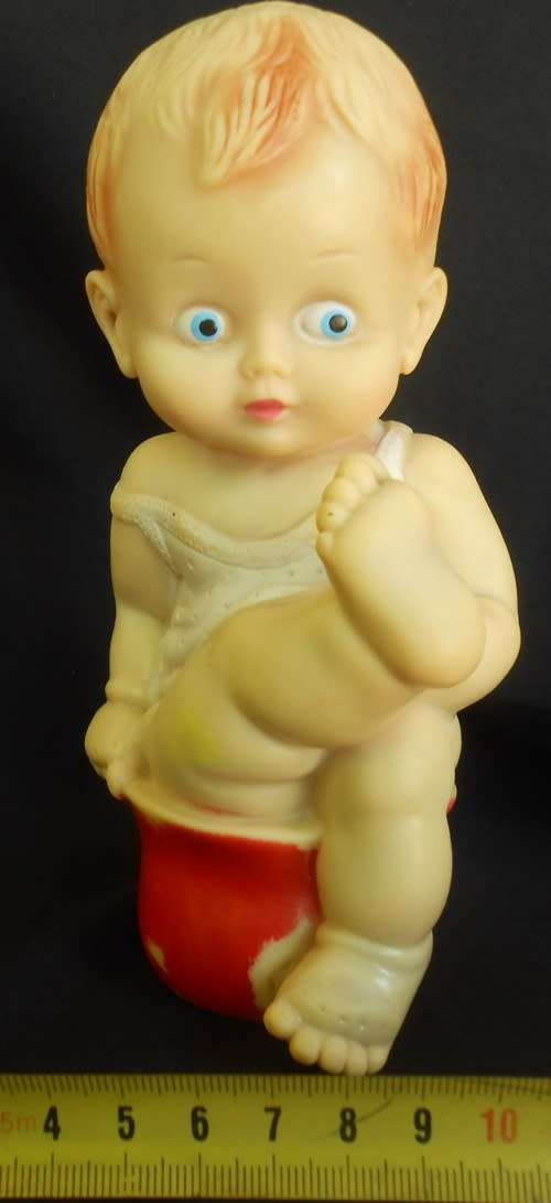 vintage rubber Squeaky Baby toy Made in Italy