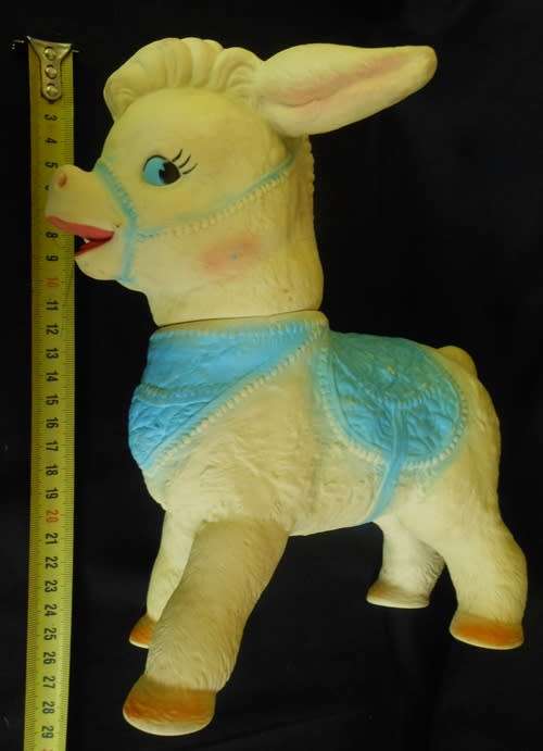 vintage Squeaky toys two donkeys