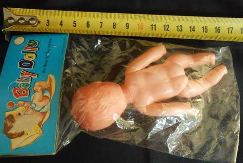 vintage Collectable small hard plastic doll N I P