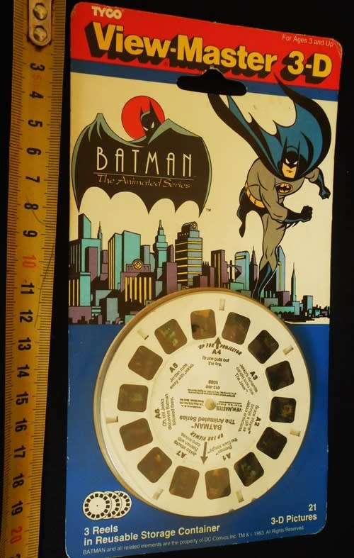 View Master  3 D reels. Batman 3 reel set 1993