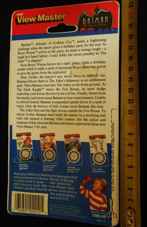 View Master  3 D reels. Batman 3 reel set 1993