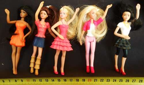 Collectable small Barbie Dolls Made for McDonalds 5 assorted dolls