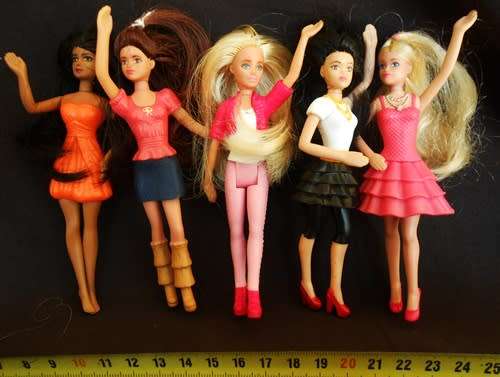 Collectable small Barbie Dolls Made for McDonalds 5 assorted dolls