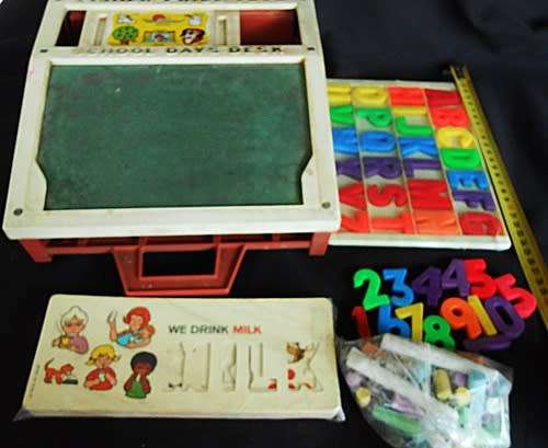 Vintage Fisher Price School Days Play Desk. 1970 s.