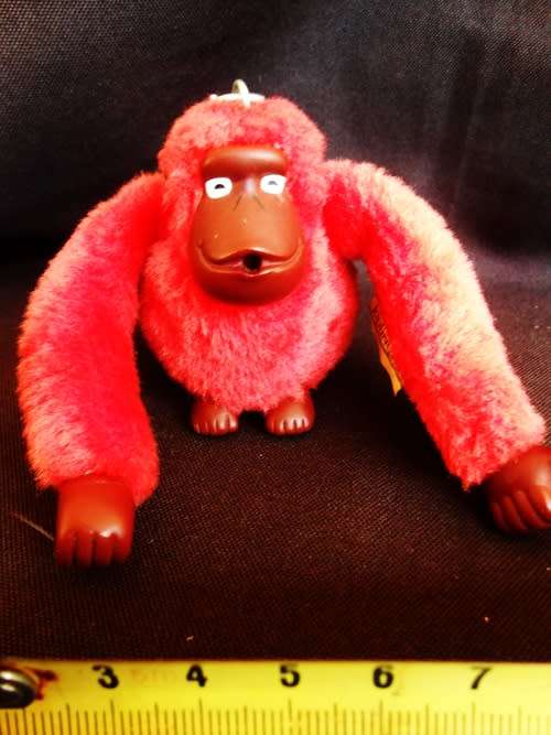 Kipling RED MONKEY KEYRING `CARLOS`