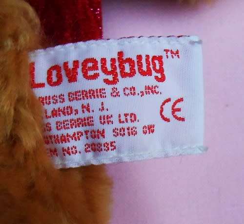 Russ - Loveybug Teddy Bear - A cute Lady Bug Bear - like new