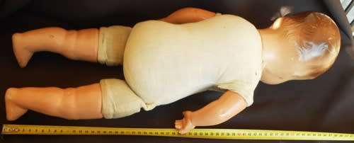 Collectable large vintage composition doll from 1940 s