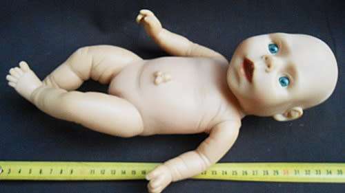 Newborn Baby Girl doll anatomically correct 31 cm with dummy