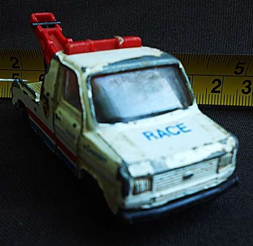 CORGI JUNIORS DIECAST FORDTRANSIT WRECKER "PORSCHE RACE SUPPORT" - PLAYWORN