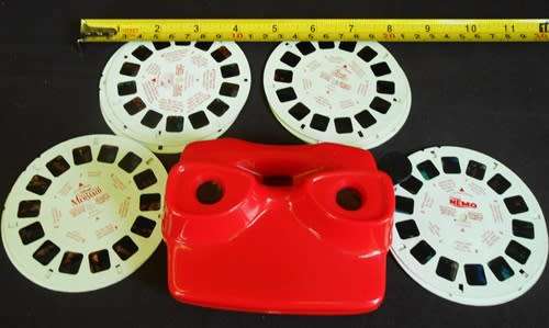View Master for children with 4 sets of Disney story reels
