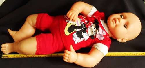 VERY LARGE VINTAGE 62CM PRIMA BABY ANGEL DOLL