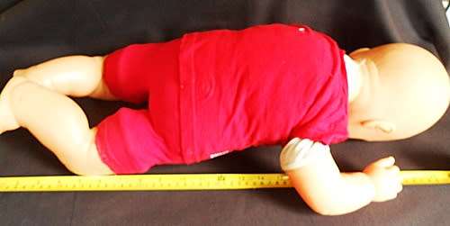 VERY LARGE VINTAGE 62CM PRIMA BABY ANGEL DOLL