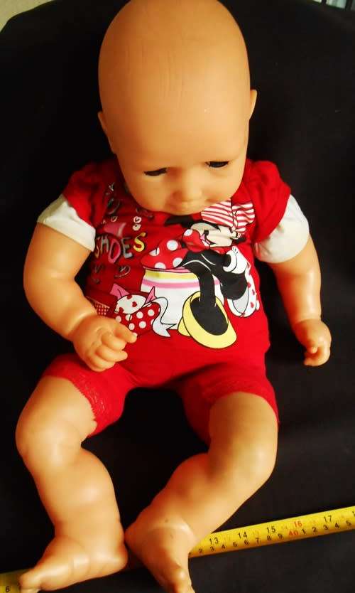 VERY LARGE VINTAGE 62CM PRIMA BABY ANGEL DOLL