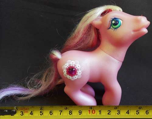 MLP My Little Pony G3 Crystal Lace Friendship Ball Pink Jewel Gem 2003