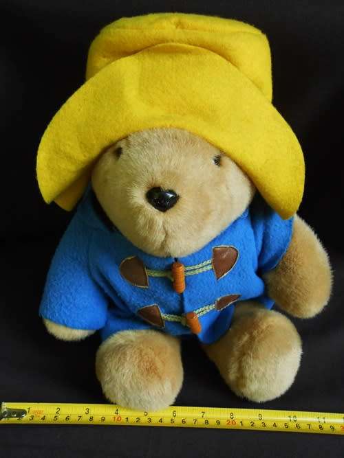 Vintage plush Paddington Bear with yellow hat 1981 Eden toys