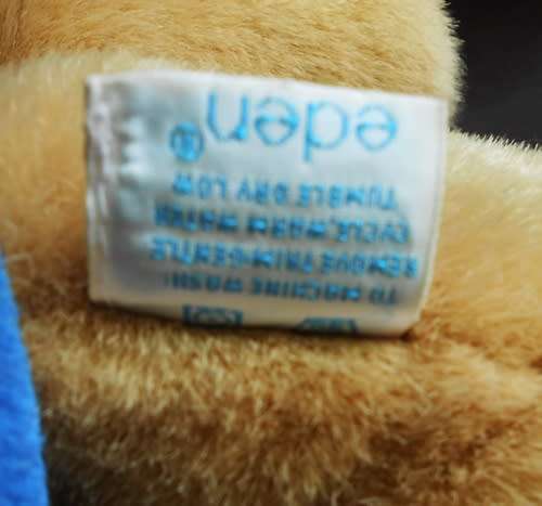 Vintage plush Paddington Bear with yellow hat 1981 Eden toys