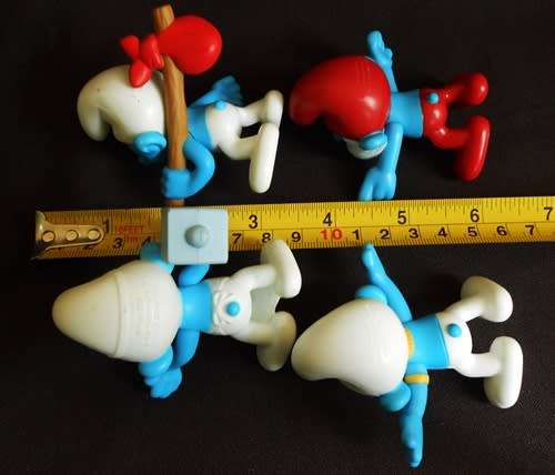 collectable Smurf Figures Set A four figures