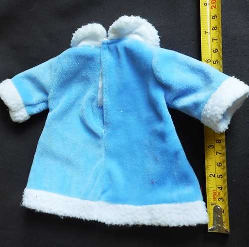 Soft velvet Blue Coat for a Doll