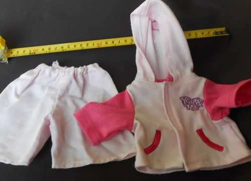 Pretty pink hooded top and pants outfit for a Doll made by You and Me