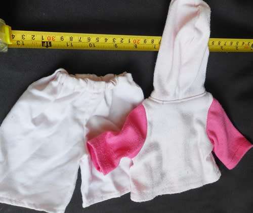 Pretty pink hooded top and pants outfit for a Doll made by You and Me
