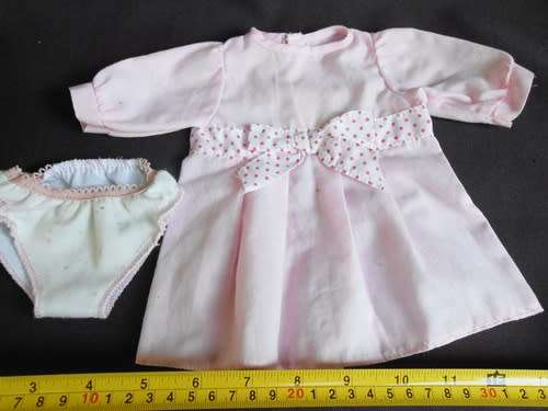 Pretty pink dress and panty outfit for a Doll made by You and Me