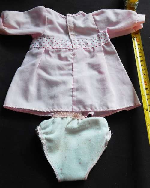 Pretty pink dress and panty outfit for a Doll made by You and Me