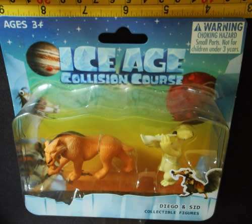 Collectable  Ice Age Figures Diego and Sid NIP