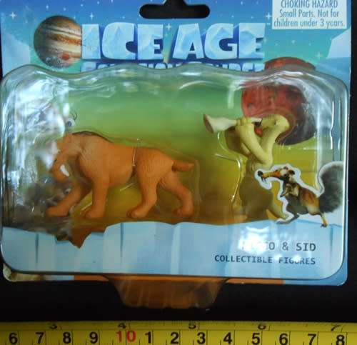 Collectable  Ice Age Figures Diego and Sid NIP