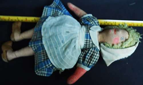 collectable Vintage Dutch cloth doll from 1940 s