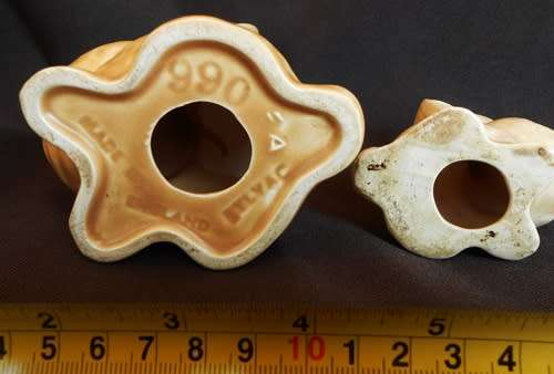 Vintage  two Sylvac Pottery Snubnose Cottontail Bunny Rabbits no damage