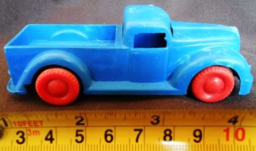 Vintage 1950 Hard Plastic blue truck Reliable Toys Made in Canada
