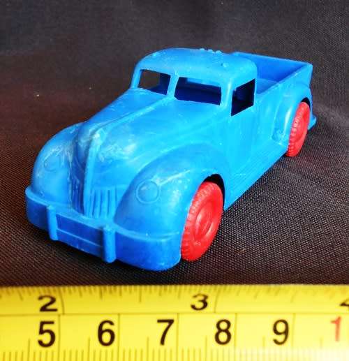 Vintage 1950 Hard Plastic blue truck Reliable Toys Made in Canada