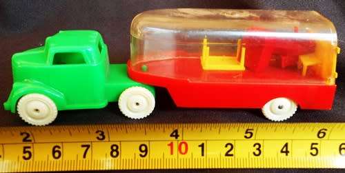 Vintage  1950'S HARD PLASTIC TRUCK LOT (MADE IN CANADA)
