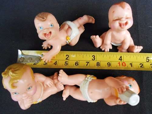 collectable Vintage Galoob Magic Diaper Baby PVC Figures  from 1990 s Set A