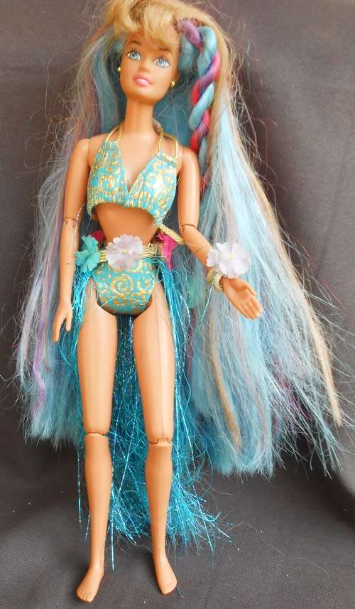 vintage Hula Hair Teresa Barbie Doll Mattell 1993