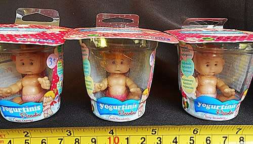 Three Collectale small Yogurtini Piccolini Dolls