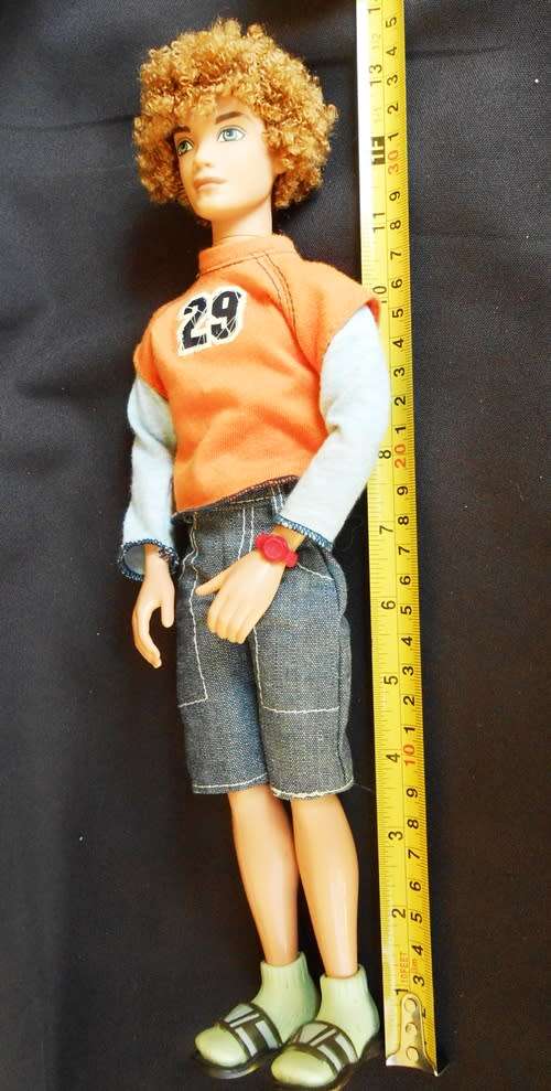 Collectible Mattel My Scene Bryant Male Doll 1999 Mattel Articulated Barbie Ken 13 Curly Hair