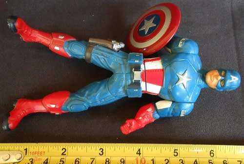 Marvel Avengers Shield Spinning Captain America 6 Inch Action Figure Hasbro 2011