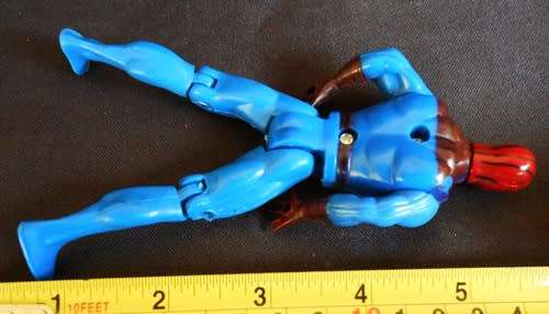 collectable Spiderman figure blue