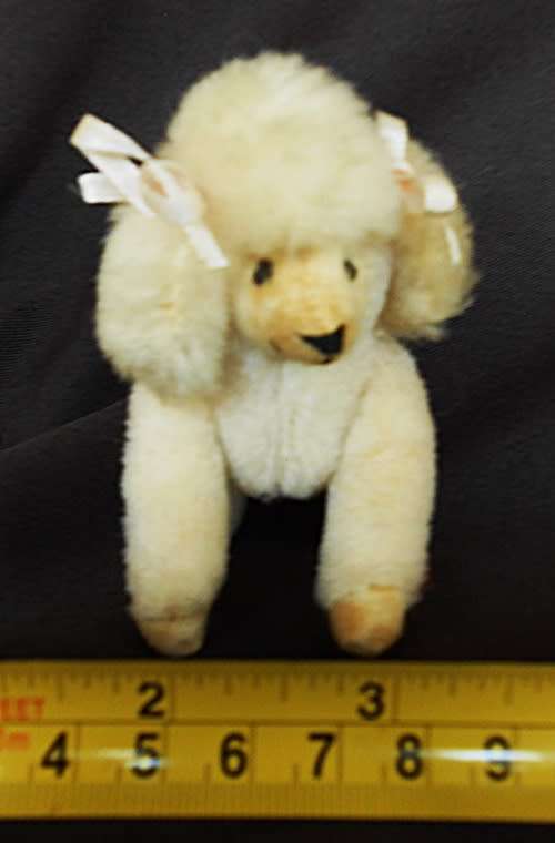 Vintage 1980 Dakin Pillow Pets Plush White Toy Poodle with tag