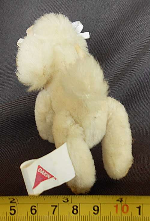 Vintage 1980 Dakin Pillow Pets Plush White Toy Poodle with tag