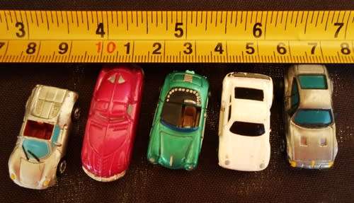 Collectable Vintage Galoob Micro Machines set 3  five cars from 1980 s