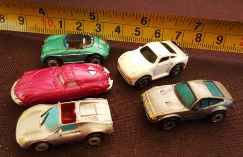 Collectable Vintage Galoob Micro Machines set 3  five cars from 1980 s