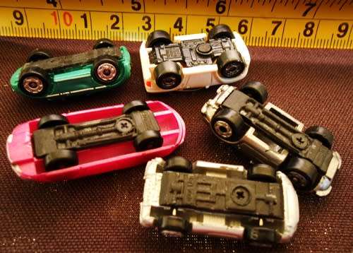 Collectable Vintage Galoob Micro Machines set 3  five cars from 1980 s