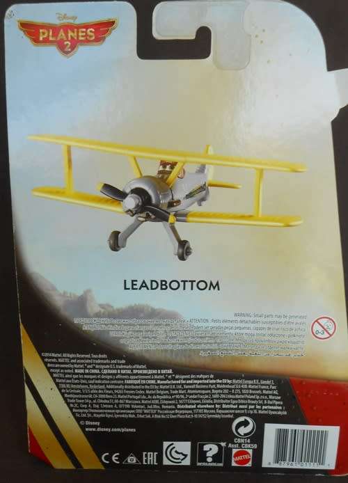 Collectable Disney Planes 2 Leadbottom Mattel 2014 NIP