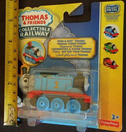 Collectable Fisher Price Push and Puff Thomas the Tank Engine die-cast model train NIP