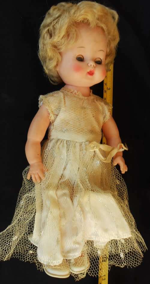 Vintage doll from 60`s in original clothes.30 cm Very good condition ready to display