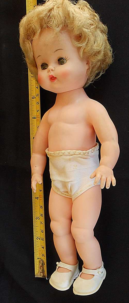 Vintage doll from 60`s in original clothes.30 cm Very good condition ready to display