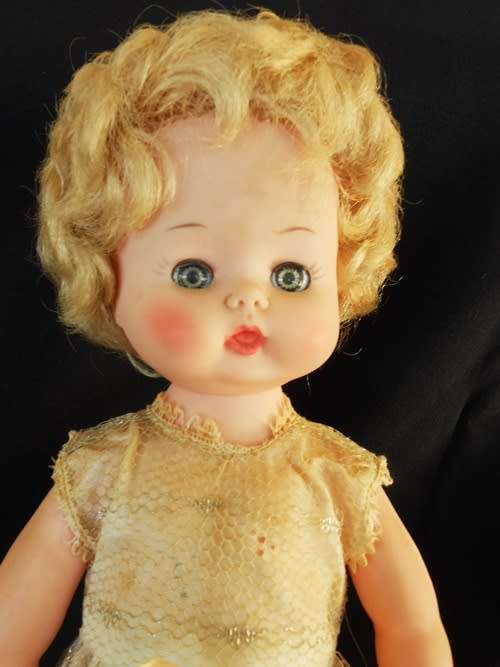 Vintage doll from 60`s in original clothes.30 cm Very good condition ready to display